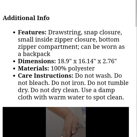 Beyond Yoga Convertible Tote Backpack Gym Bag in Birch - Picture 6 of 8